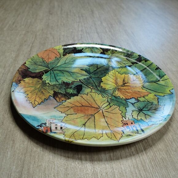 De Gien France Faiencerie "Feuillage" Cheese / Cake Server Plate 12" - Picture 2 of 5